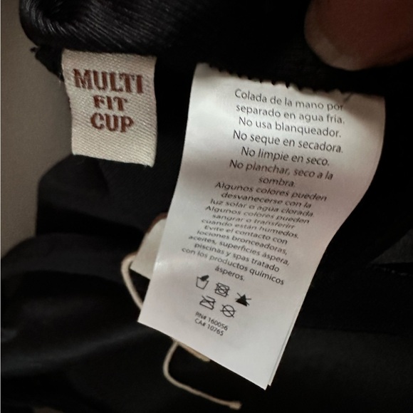 ARTESANDS One Piece Swimsuit MULTI CUP Built In Bra Lined Scoop Neck Black 10 - Picture 5 of 16